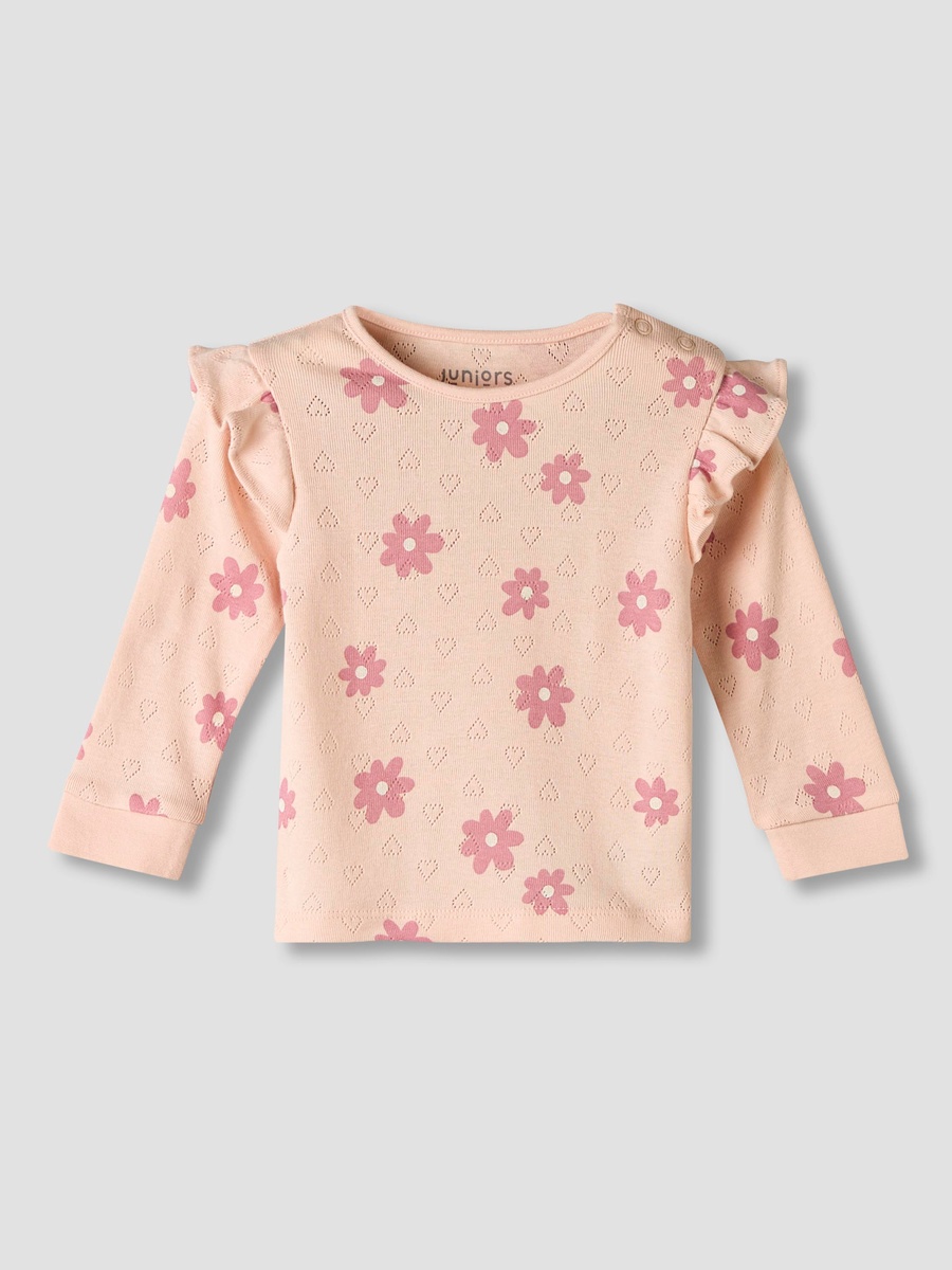 Cotton Long Sleeves Pyjama Set with Floral Print