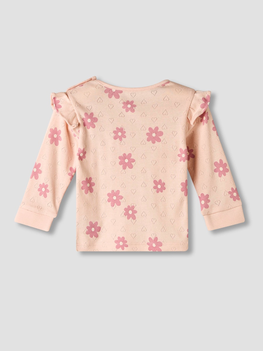 Cotton Long Sleeves Pyjama Set with Floral Print
