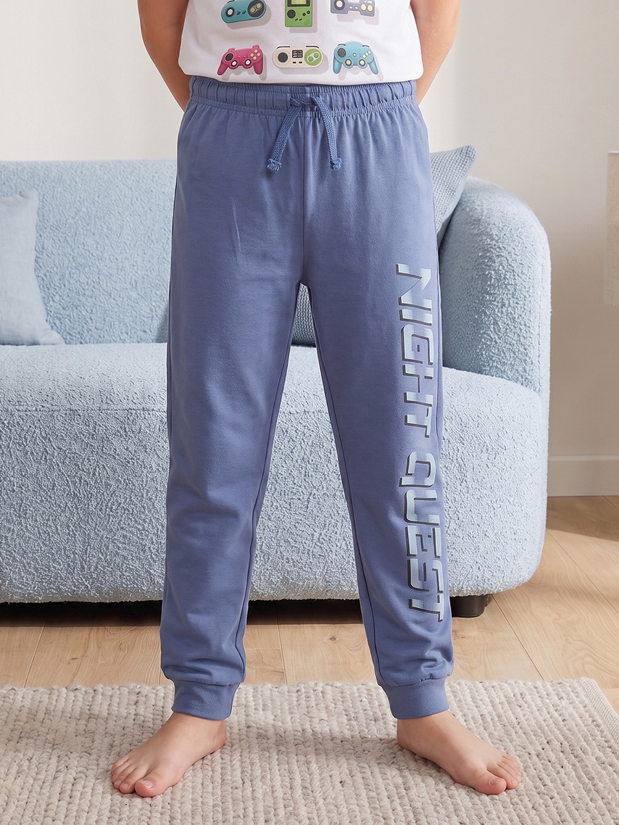 Pack of 3 Cotton Crew Neck Short Sleeves Pyjama Set with Gamer Print