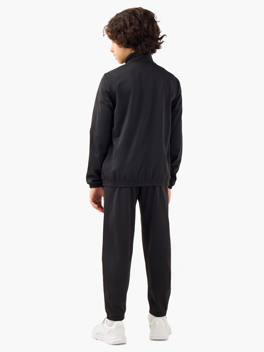 Boys Jacket and Joggers Set with Logo Print - Cotton - Long Sleeves - High Neck