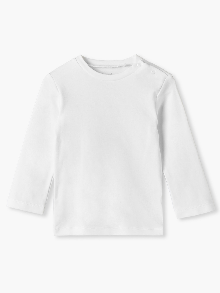 Crew Neck Long Sleeves Top and Dungaree Set with Snap Button Closure