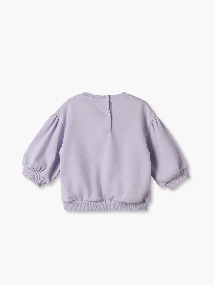 Crew Neck Long Sleeves Sweatshirt and Leggings Set with Lace Trim
