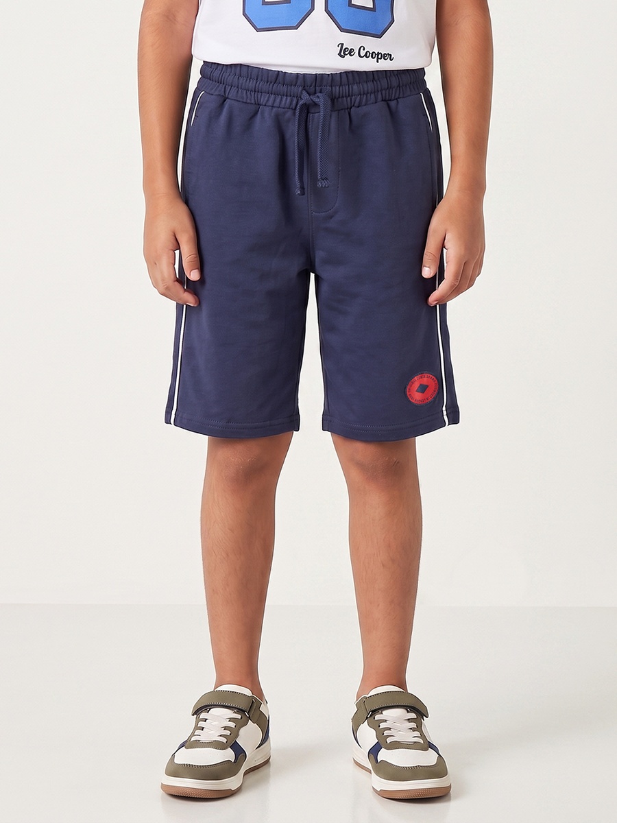 Crew Neck Short Sleeves T-Shirt and Shorts Set with Varsity Print