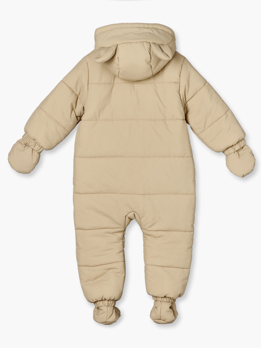 Hooded Neck Long Sleeves Coverall with Ear Applique