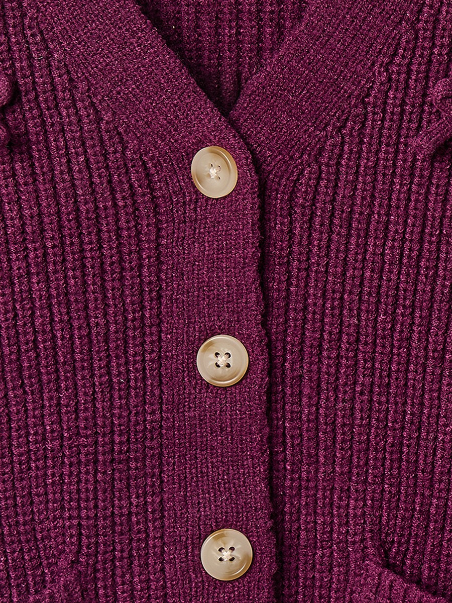 Bow Detail Cardigan with Long Sleeves