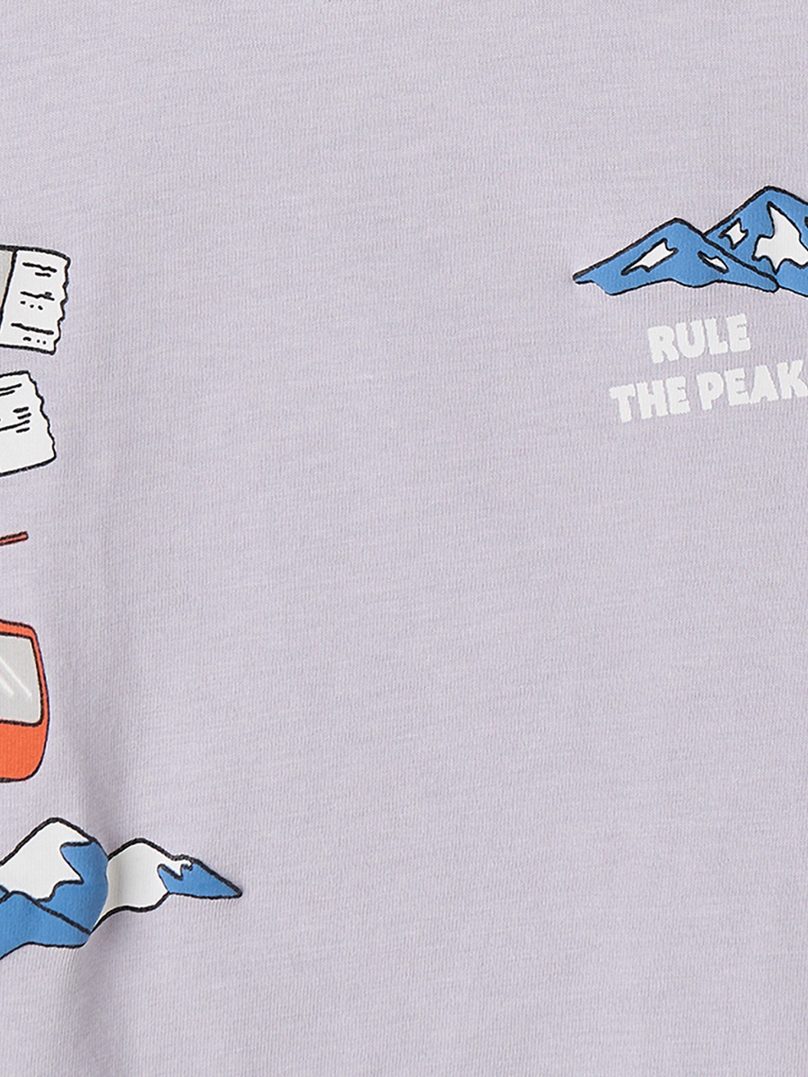 Crew Neck Long Sleeves T-Shirt with Graphic Print