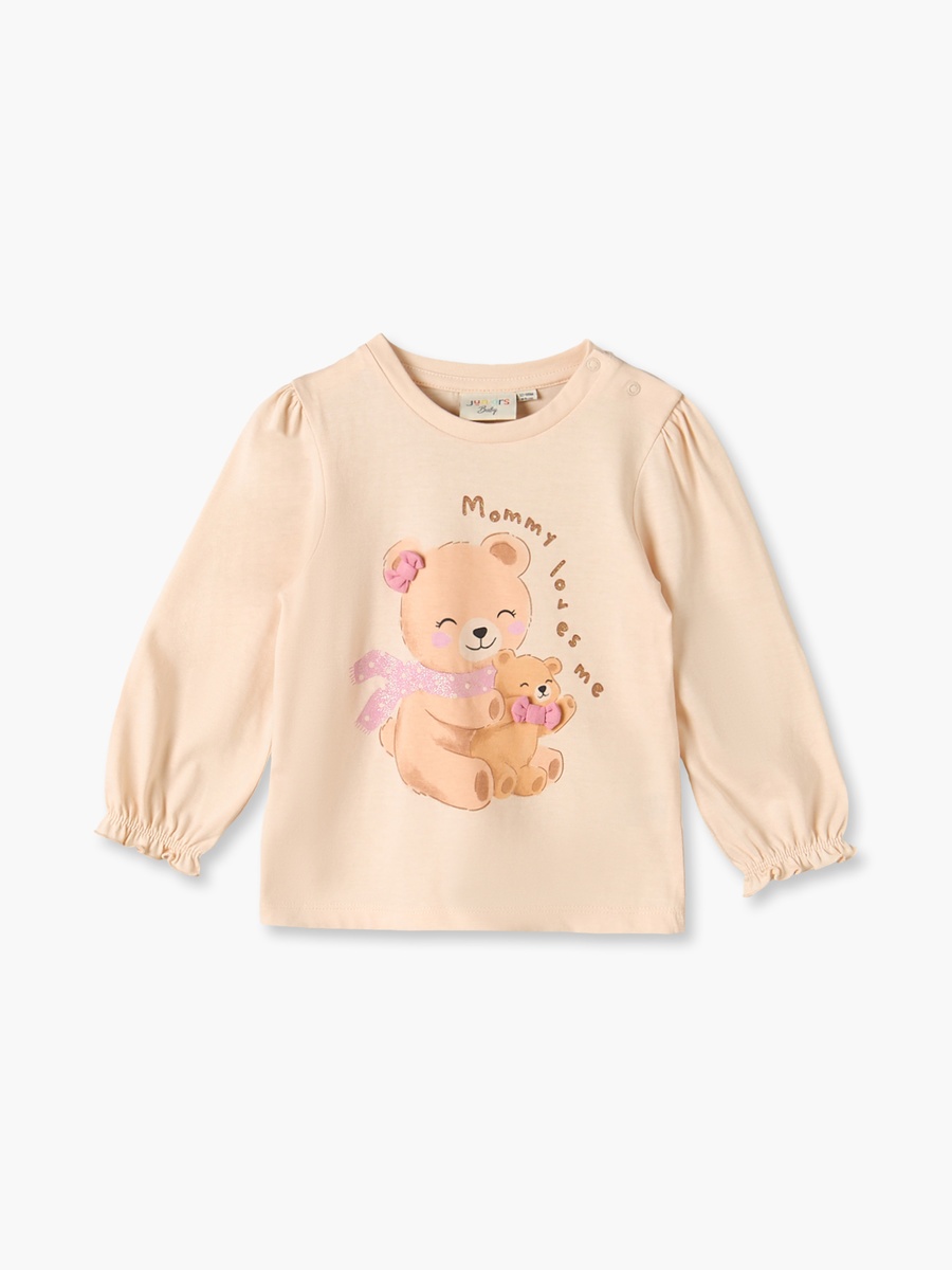 Pack of 2 Long Sleeves T-Shirt with Teddy Bear Print
