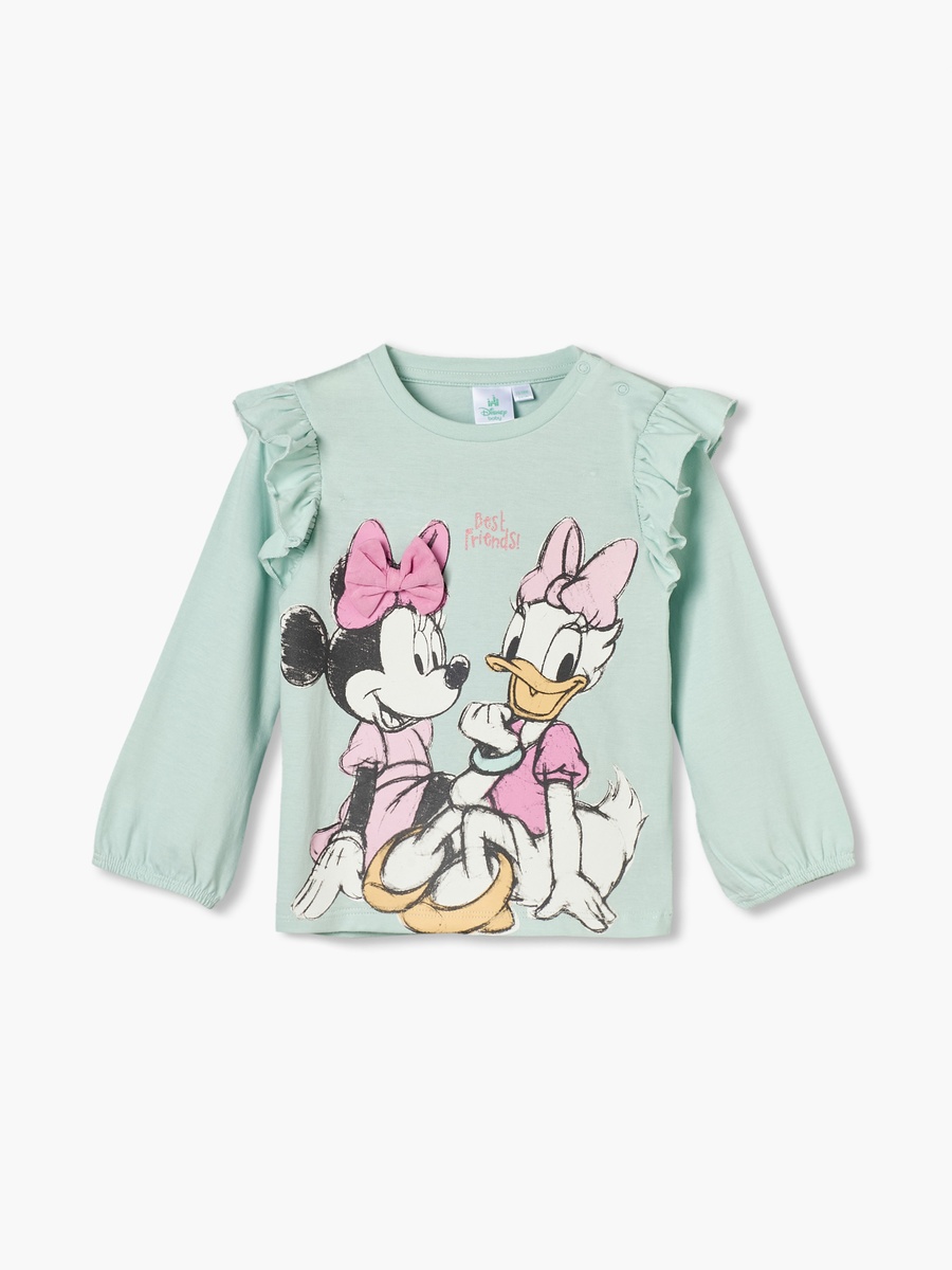 Pack of 2 Crew Neck Long Sleeves T-Shirt with Minnie Mouse and Daisy Print