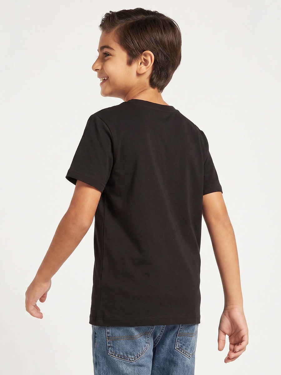 Crew Neck Short Sleeves T-Shirt with Slogan Print