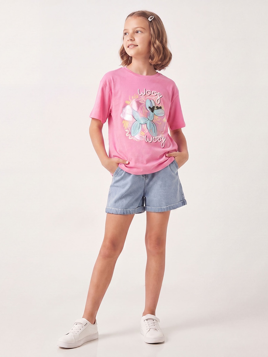 Crew Neck Short Sleeves T-Shirt with Graphic Print