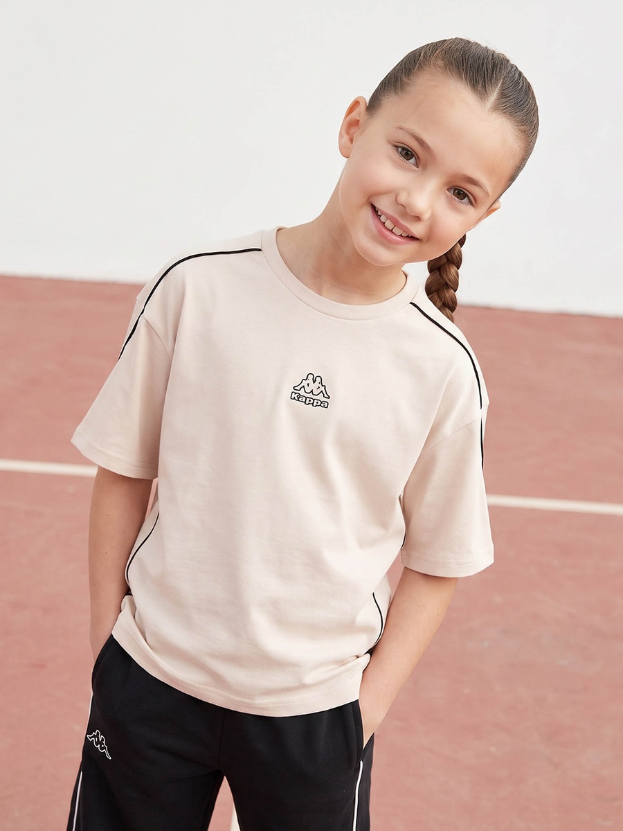 Crew Neck Short Sleeves T-Shirt with Logo Print