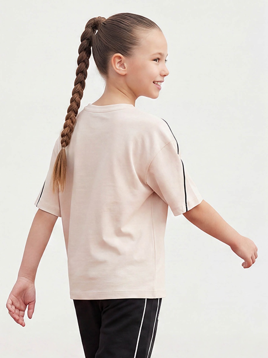 Crew Neck Short Sleeves T-Shirt with Logo Print