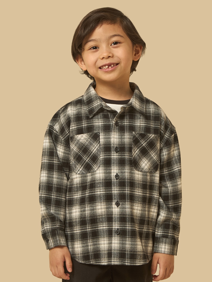 Checked Shirt with T-Shirt and Trousers