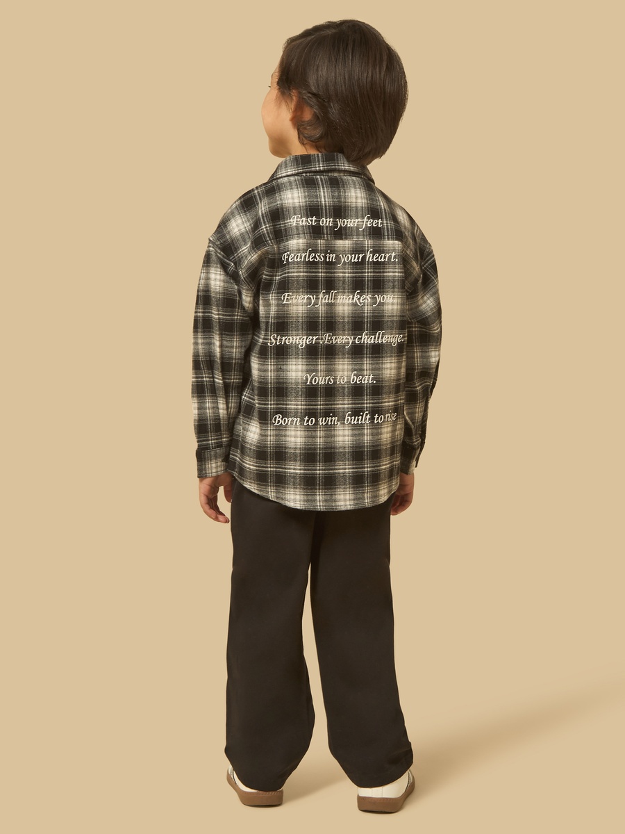 Checked Shirt with T-Shirt and Trousers
