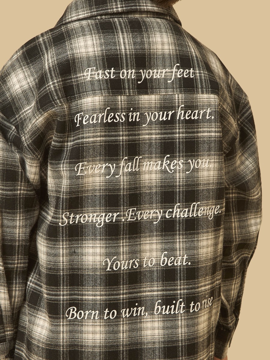Checked Shirt with T-Shirt and Trousers