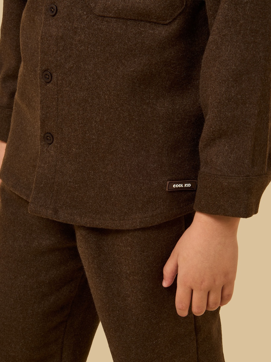 Felt Shirt and Joggers Set