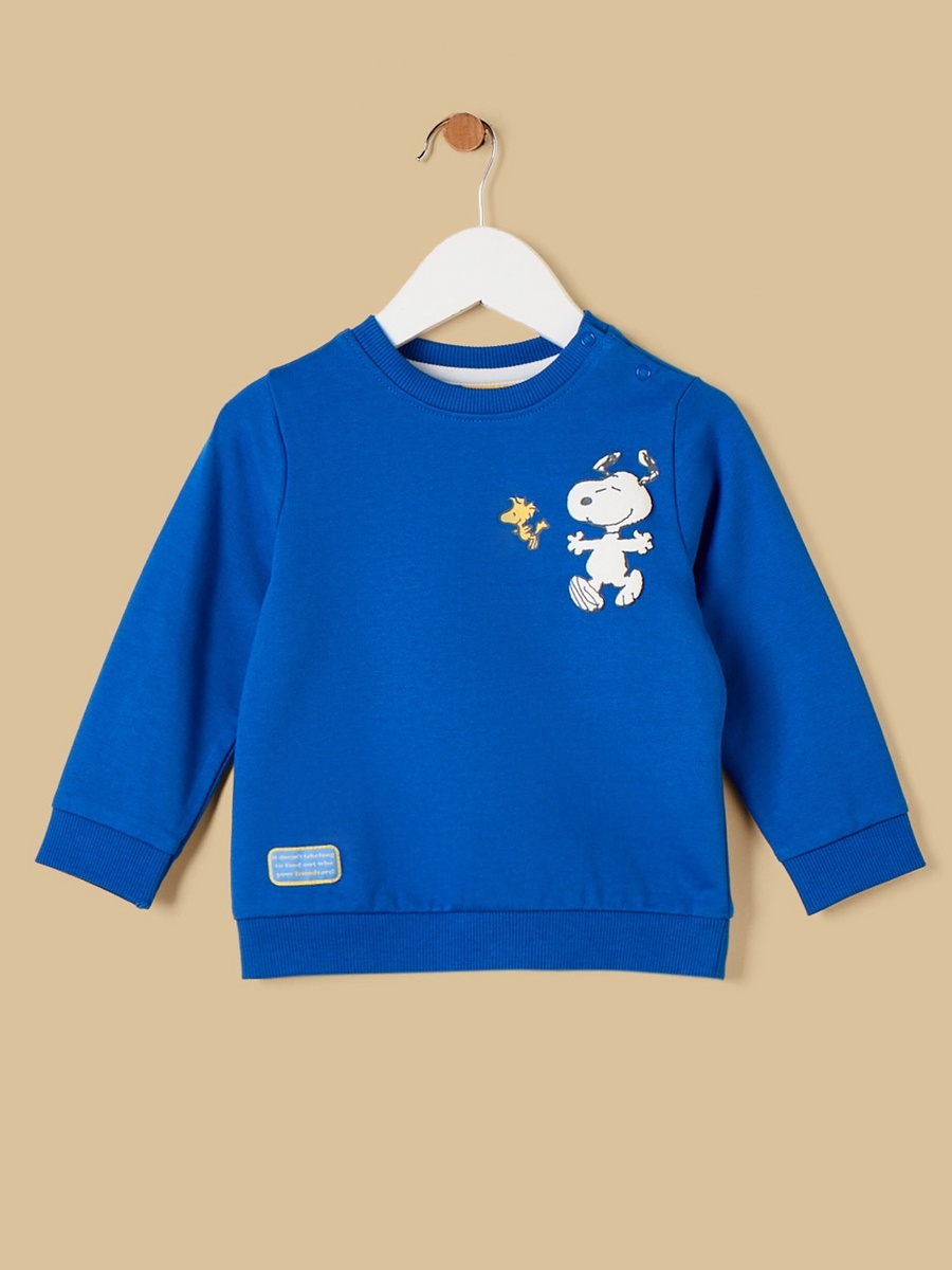 Peanuts Print Sweatshirt and Joggers Set