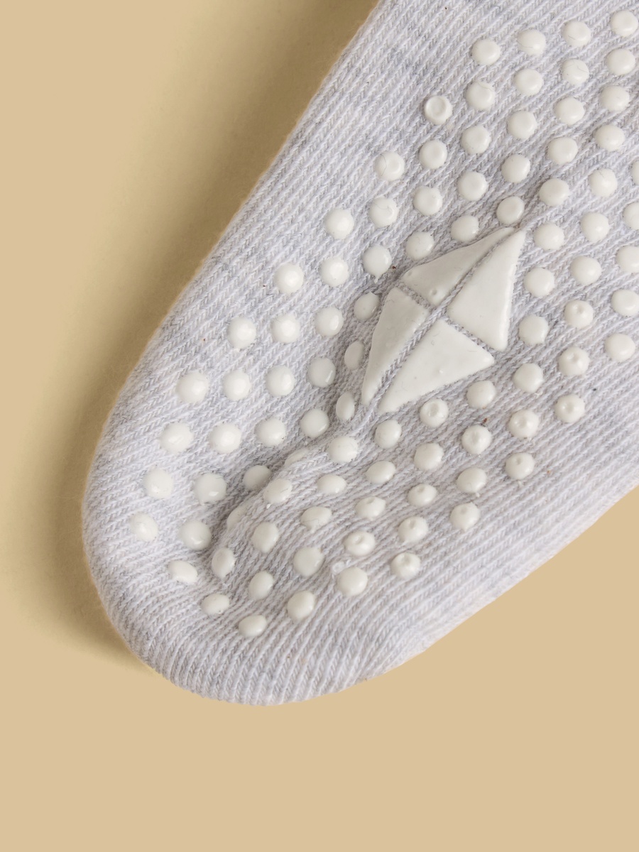 Pack of 5 - Plain Antiskid Calf Length Socks