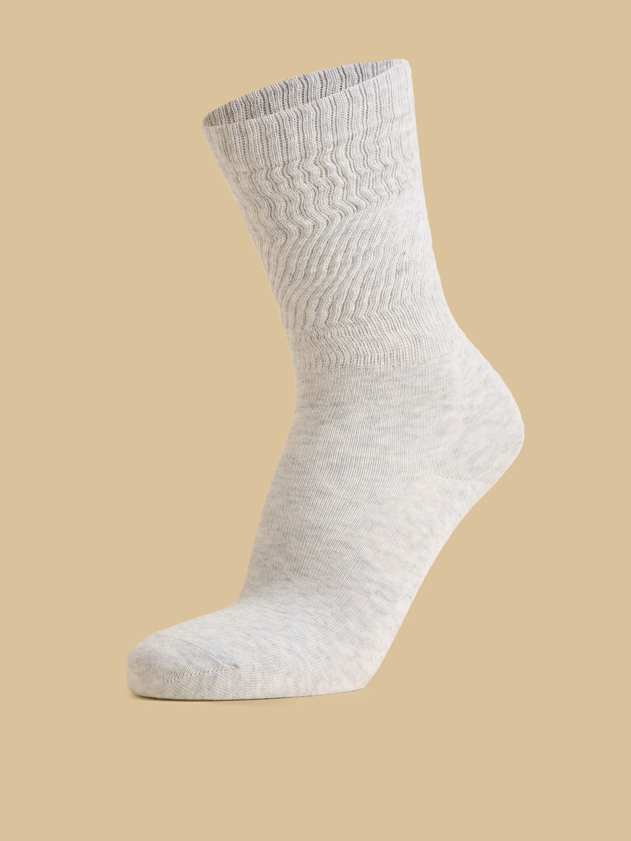 Pack of 2 - Ribbed Full Length Slouch Socks