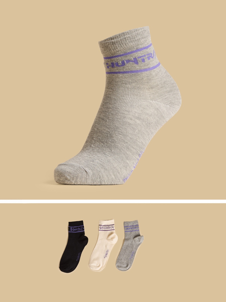 Pack of 3 - Kpop Demon Hunters Print Ankle Length Socks