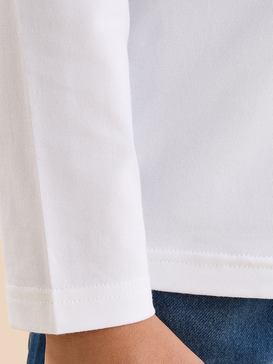 Plain Turtleneck T-Shirt