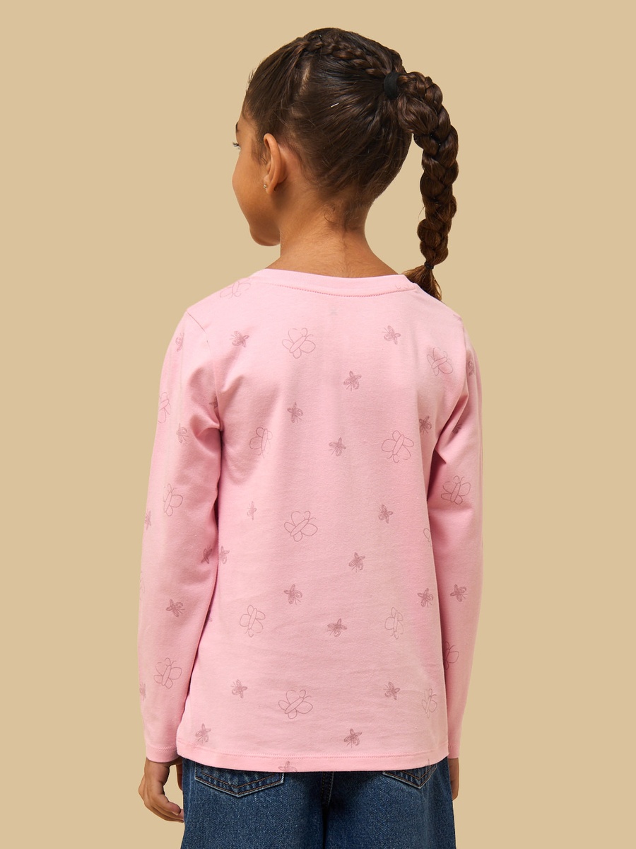 Butterfly Print Cotton T-Shirt