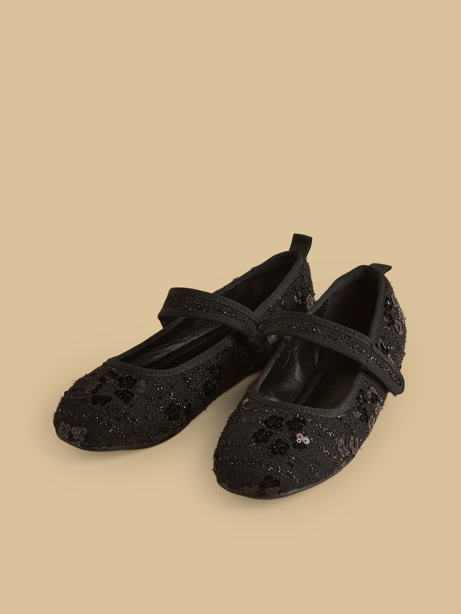 Sequin Embellished Mary Jane Shoes