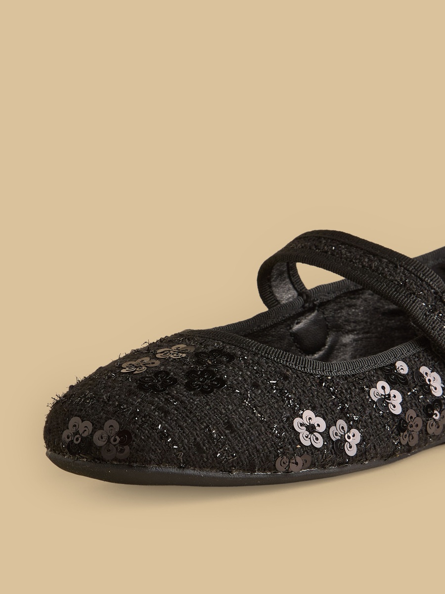 Sequin Embellished Mary Jane Shoes
