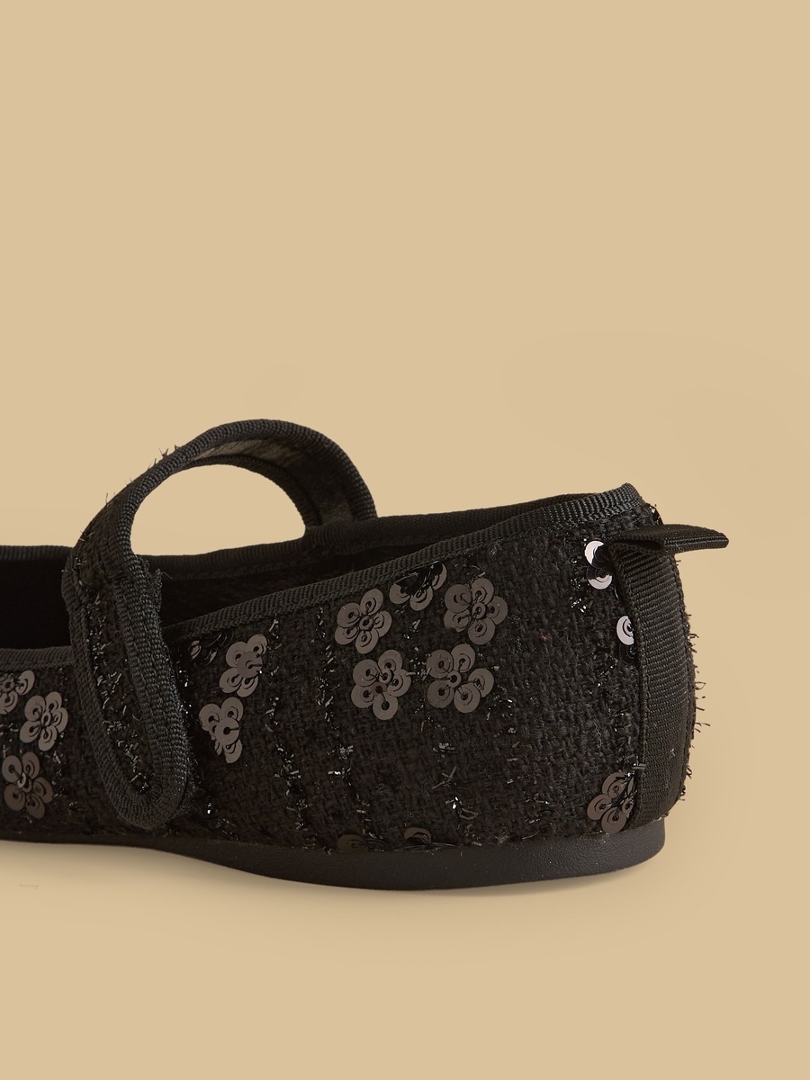 Sequin Embellished Mary Jane Shoes