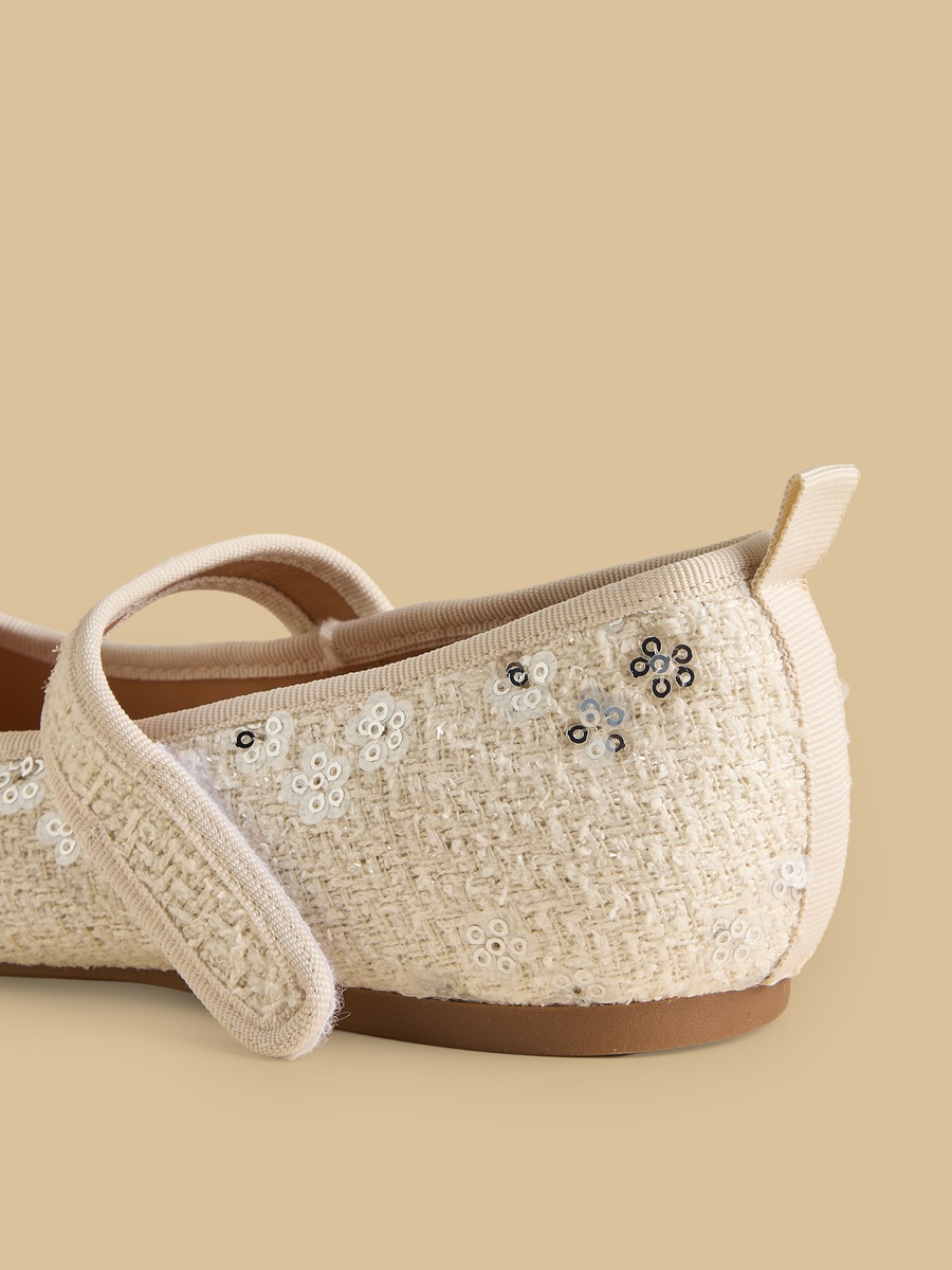 Sequin Embellished Mary Jane Shoes