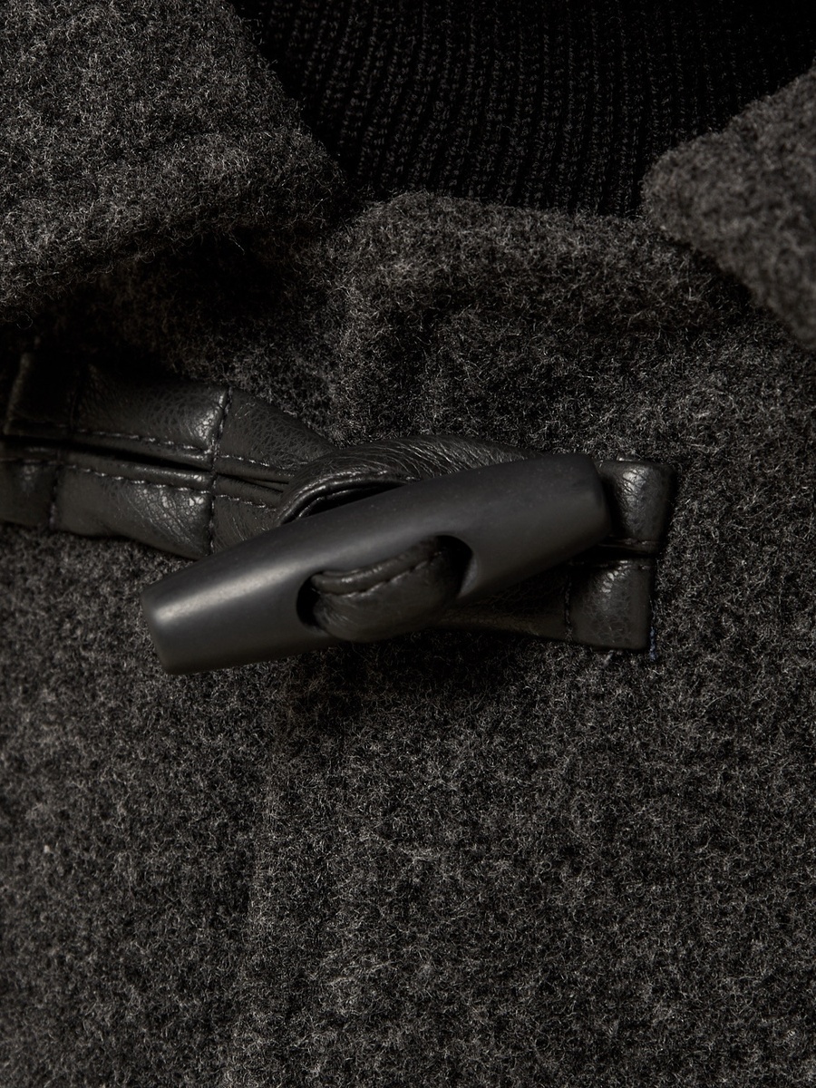 Longline Coat with Toggle Button Closure