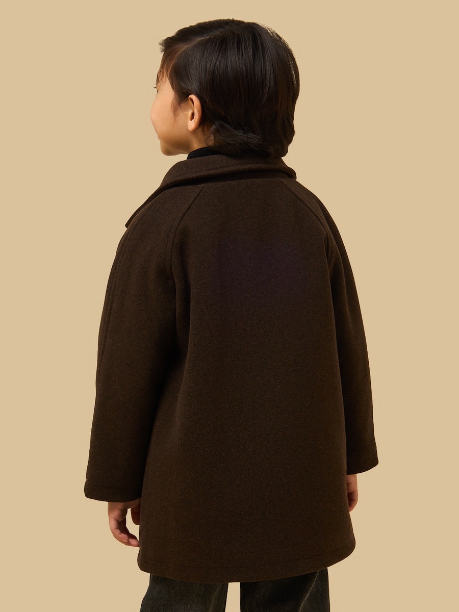 Longline Coat with Toggle Button Closure