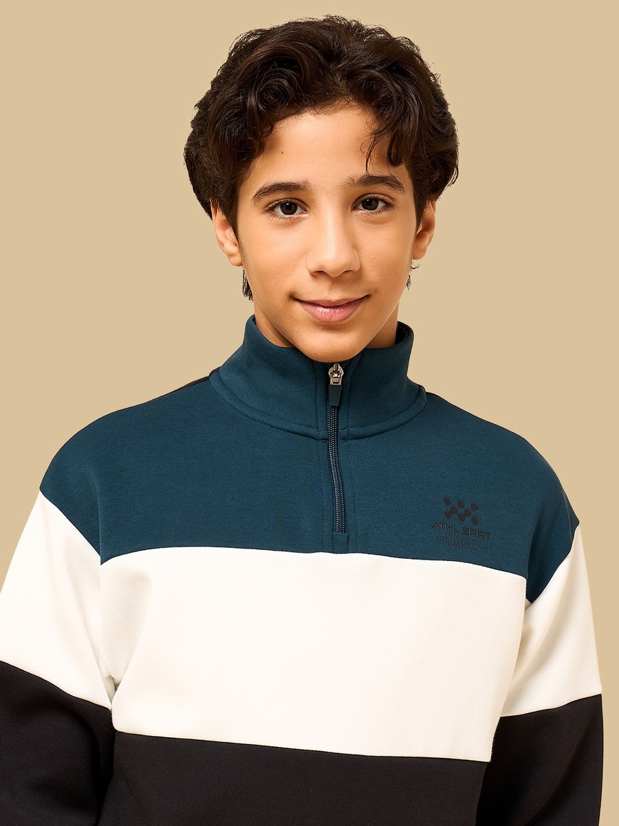 Colourblock Half-Zip Sweatshirt