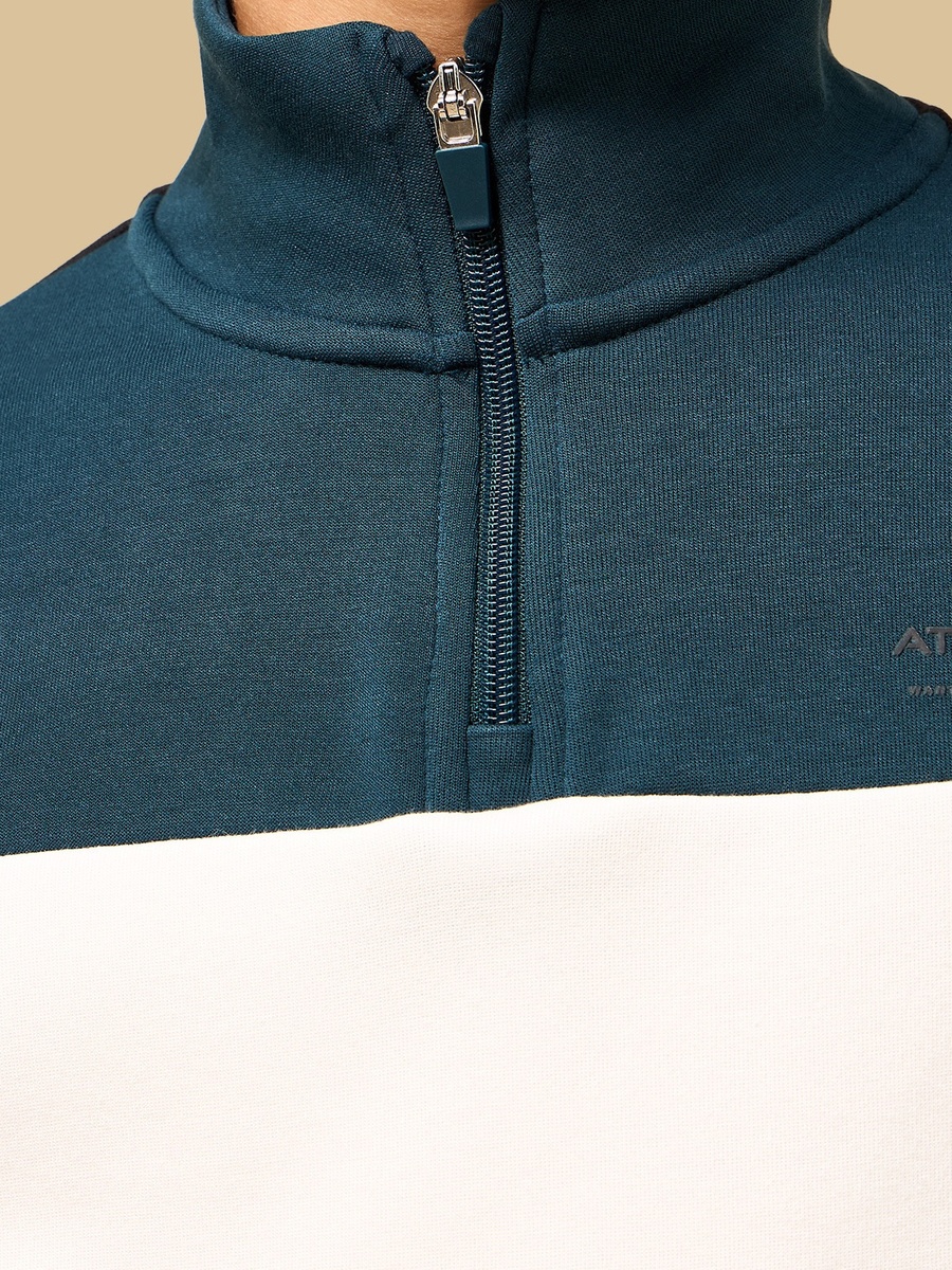 Colourblock Half-Zip Sweatshirt