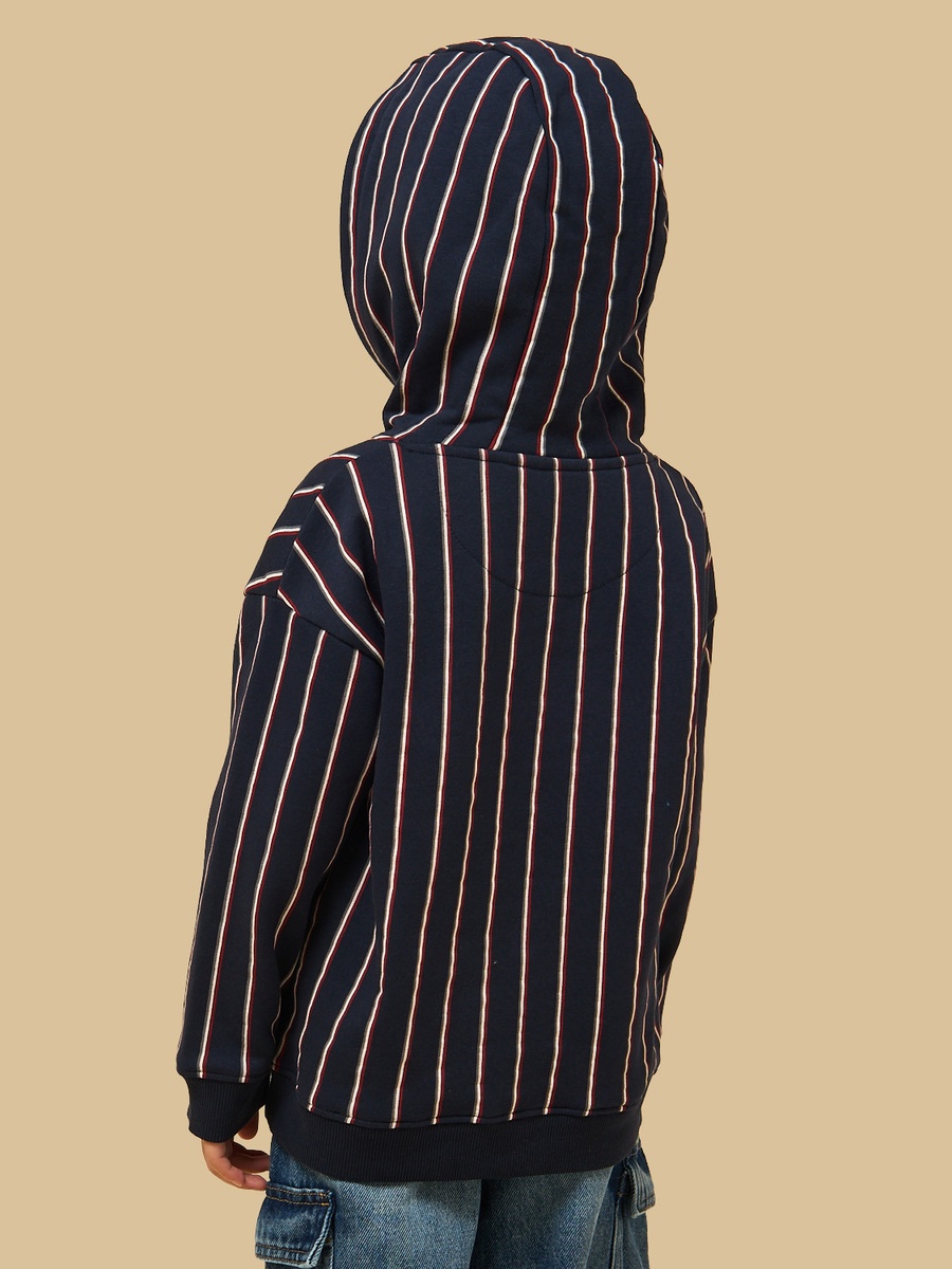 Striped Hooded Sweatshirt