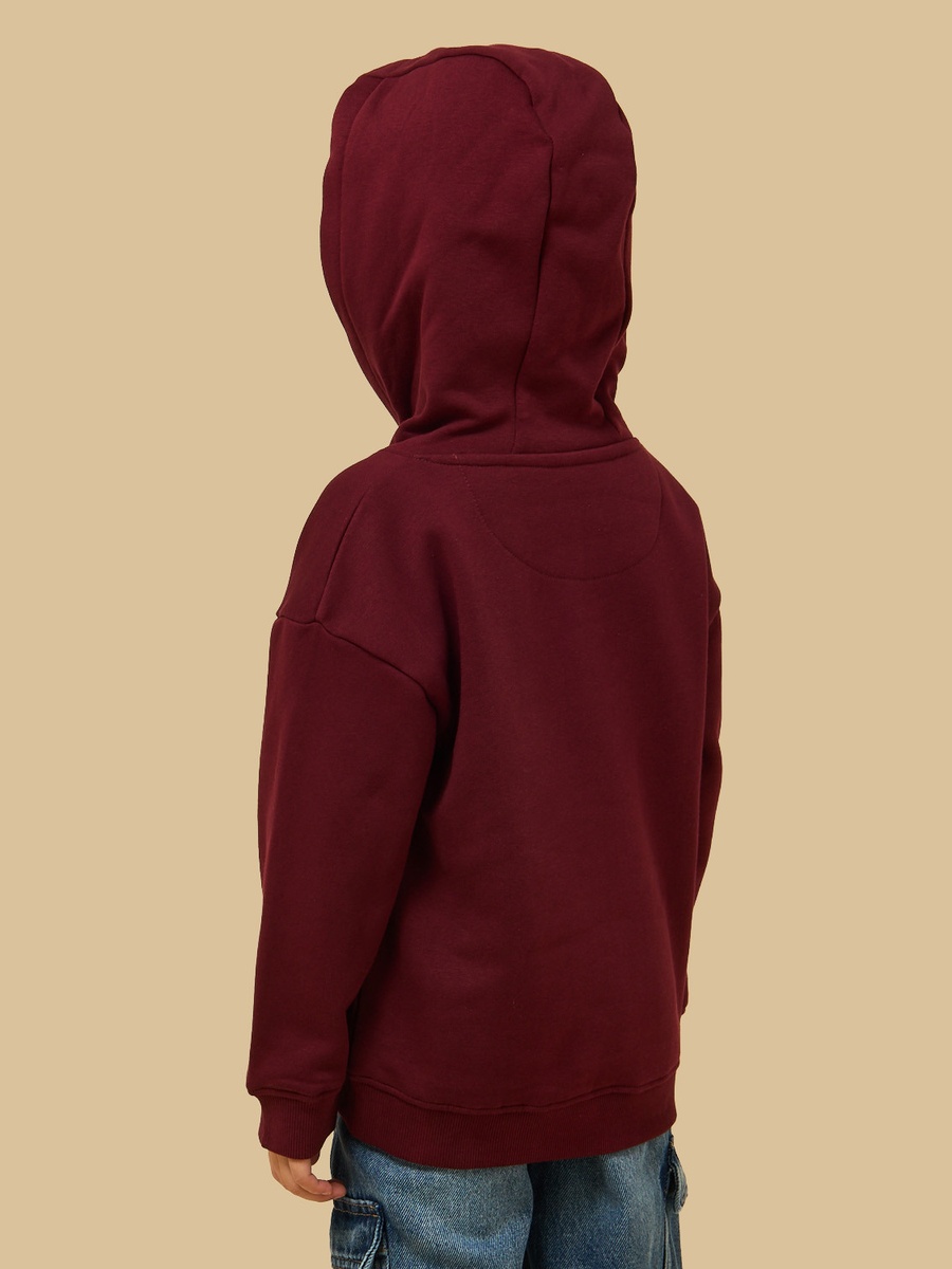 Skateboard Print Hooded Sweatshirt