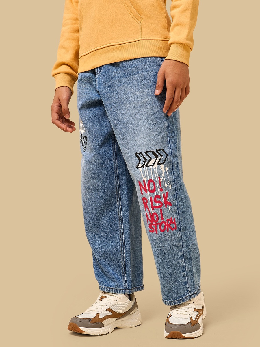 Skater Print Jeans
