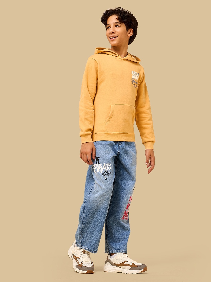 Skater Print Jeans