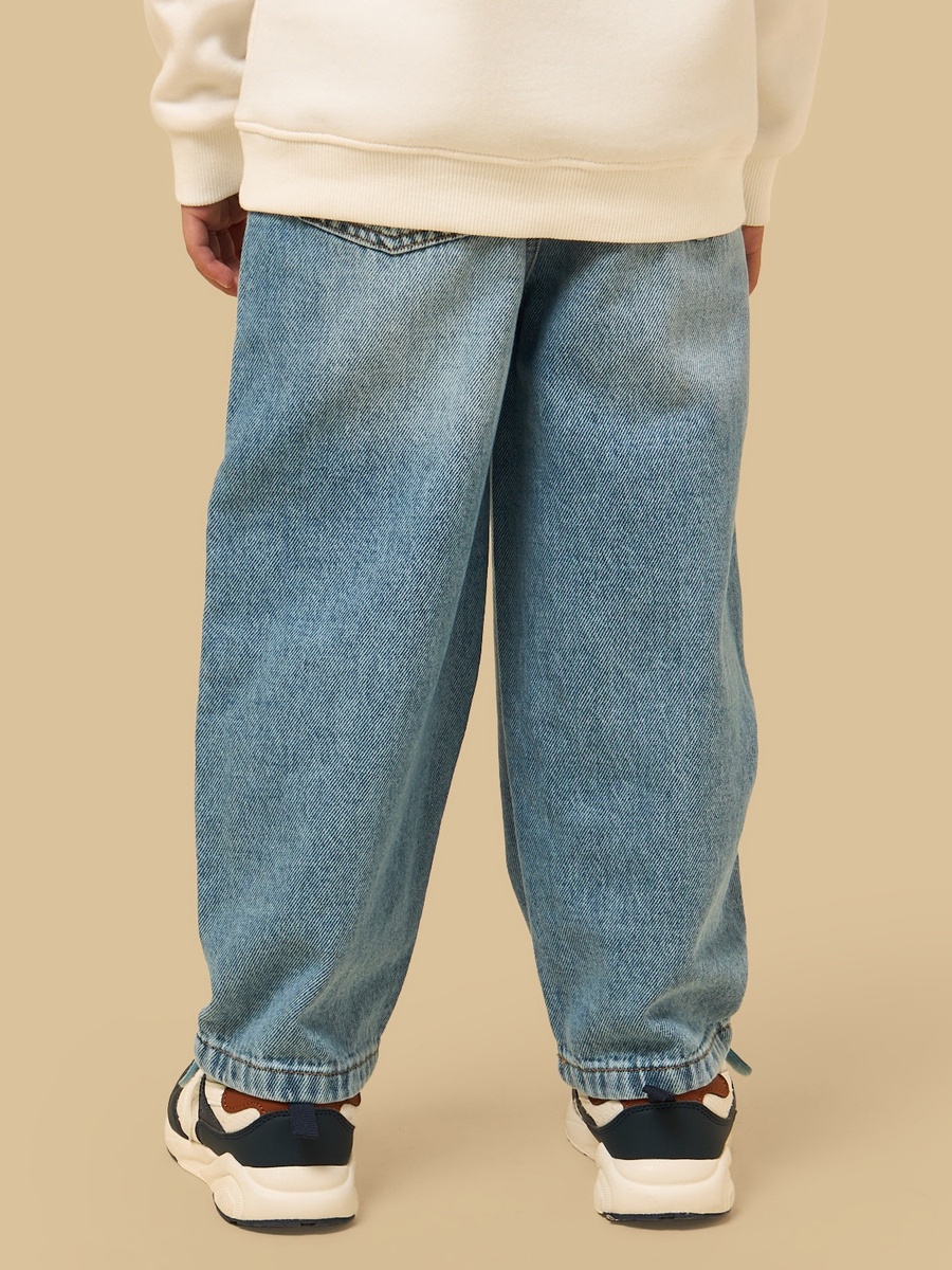 Panelled Cut and Sew Jeans