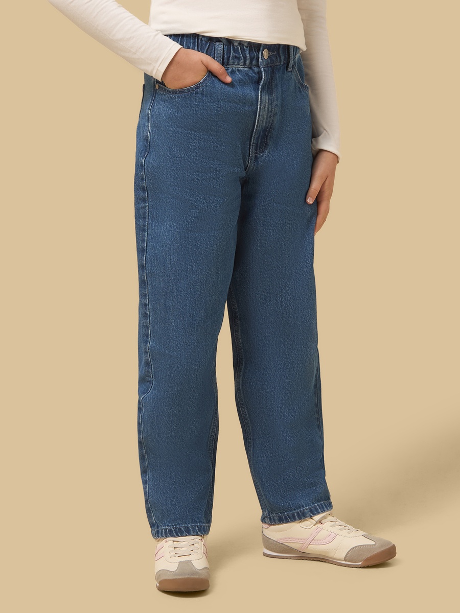 Mom Fit Cotton Jeans