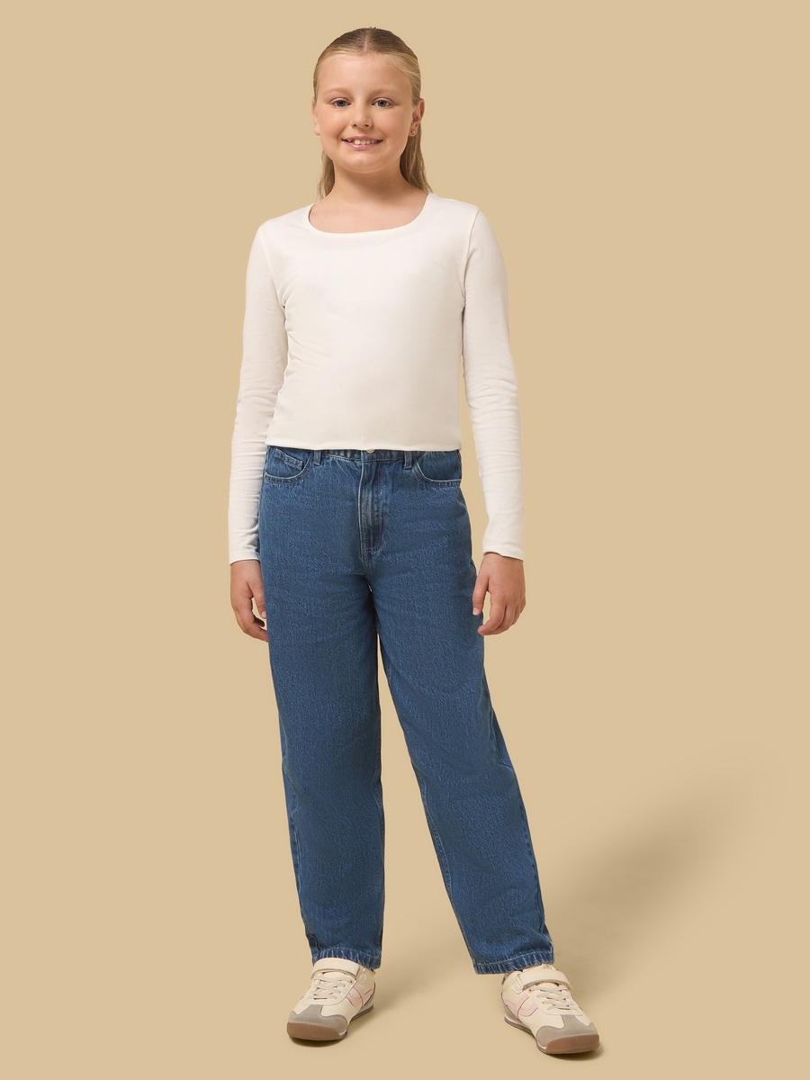 Mom Fit Cotton Jeans
