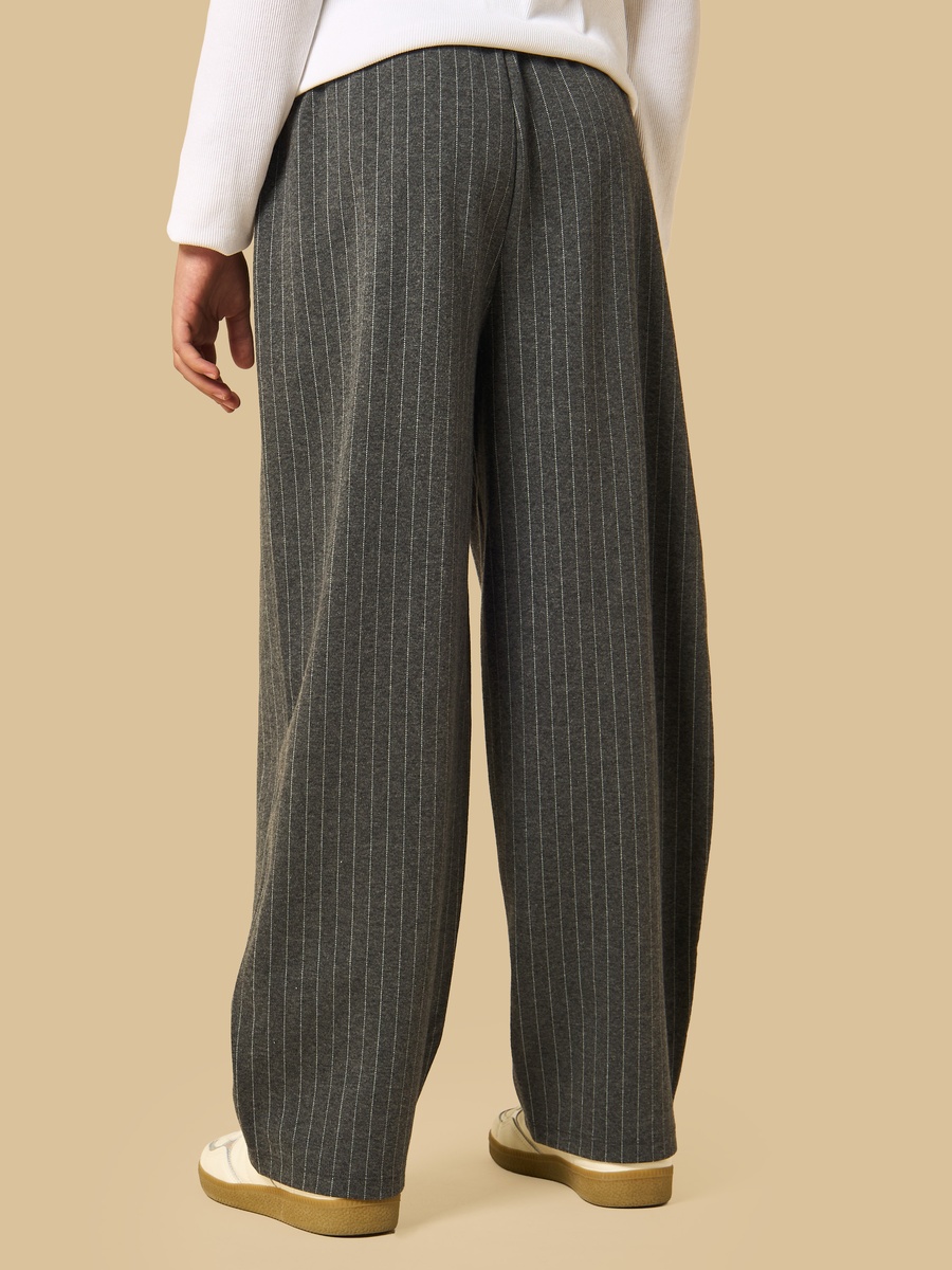 Striped Barrel Fit Pants