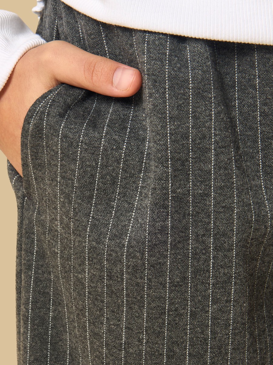 Striped Barrel Fit Pants