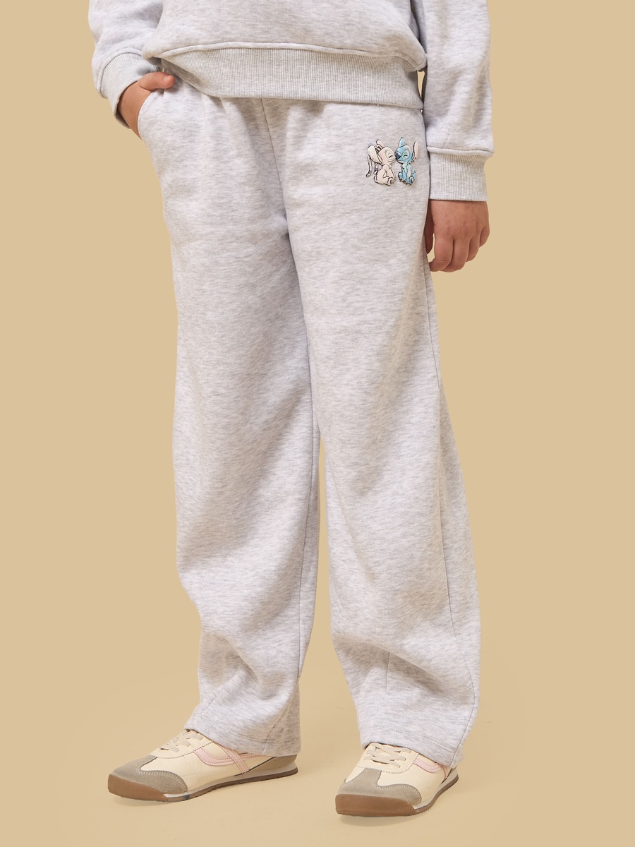 Stitch and Angel Print Barrel Fit Pants