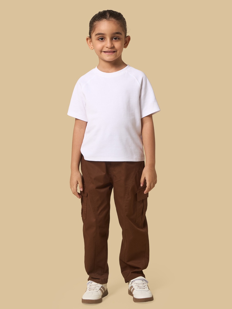 Barrel Fit Twill Cotton Cargo Pants