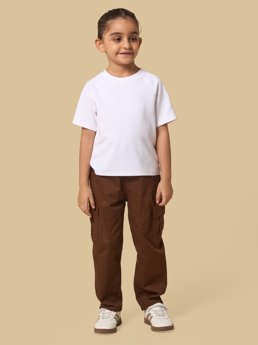 Barrel Fit Twill Cotton Cargo Pants