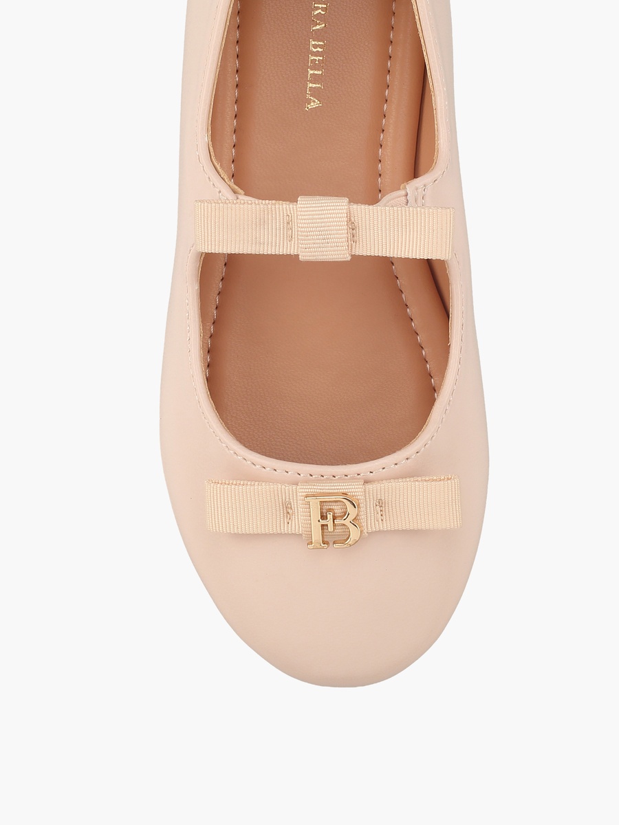 Girls Bow Detail Ballerina Shoes