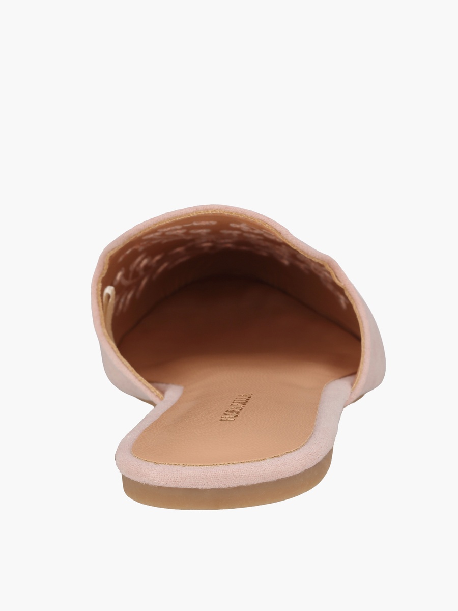 Girls Floral Cutout Mules