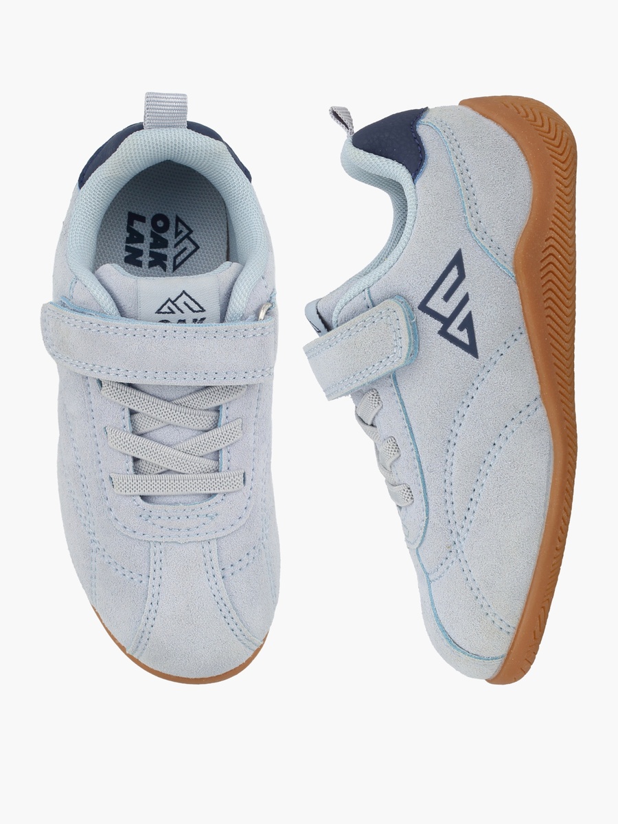 Logo Print Boys Hook and Loop Sports Shoes