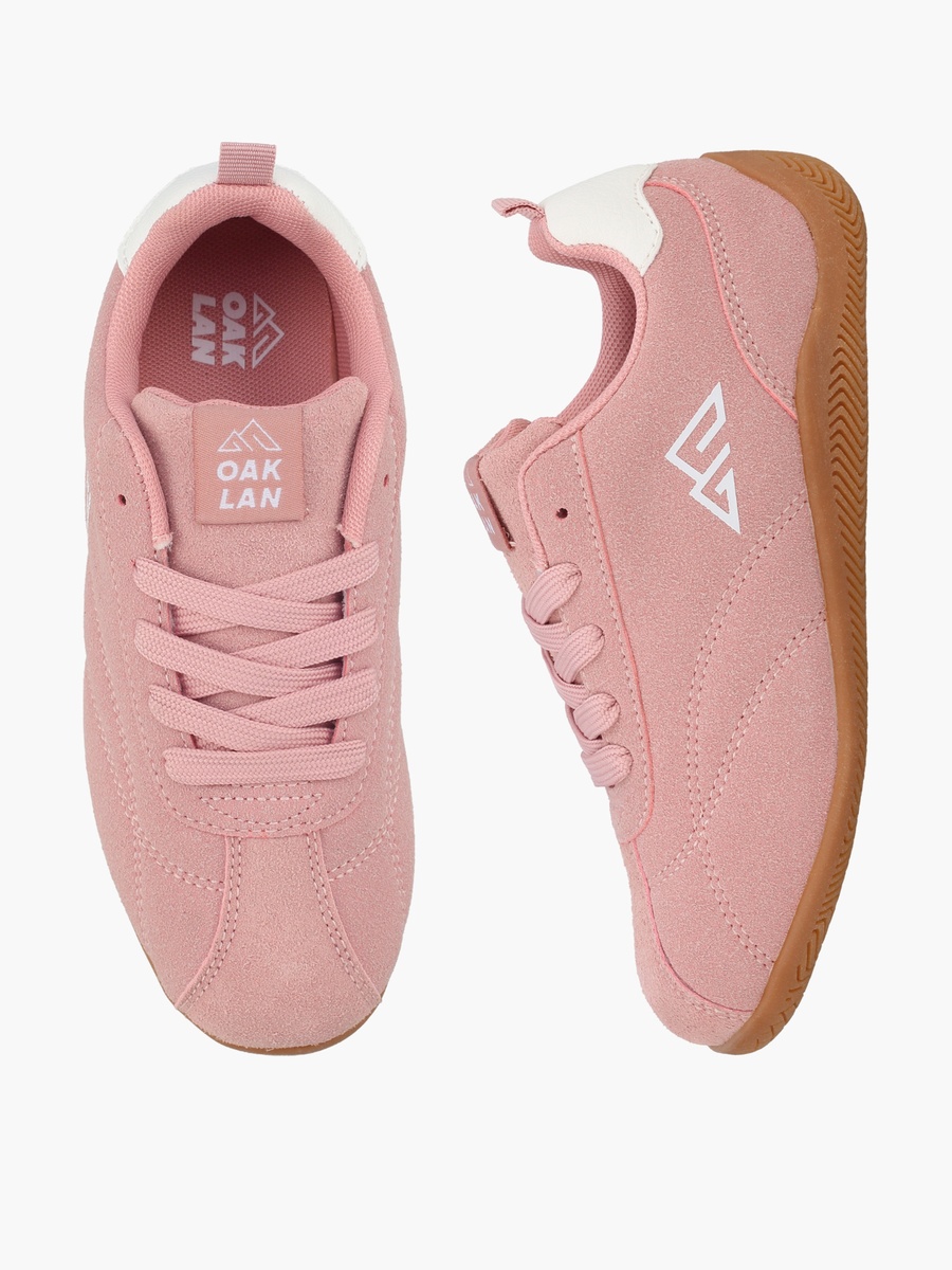 Girls Long Print Lace-Up Ankle Sneakers
